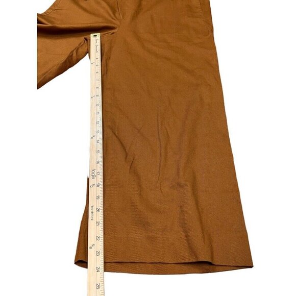 Vince Tie Waist Culotte Size 12 Color Teakwood New $265 - Picture 9 of 16
